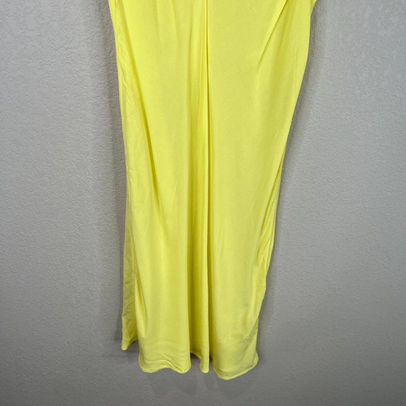Maje Women's Adjustable‎ Cami Strap Summer Maxi Dress Sleeveless Yellow Size 38 - Picture 4 of 9